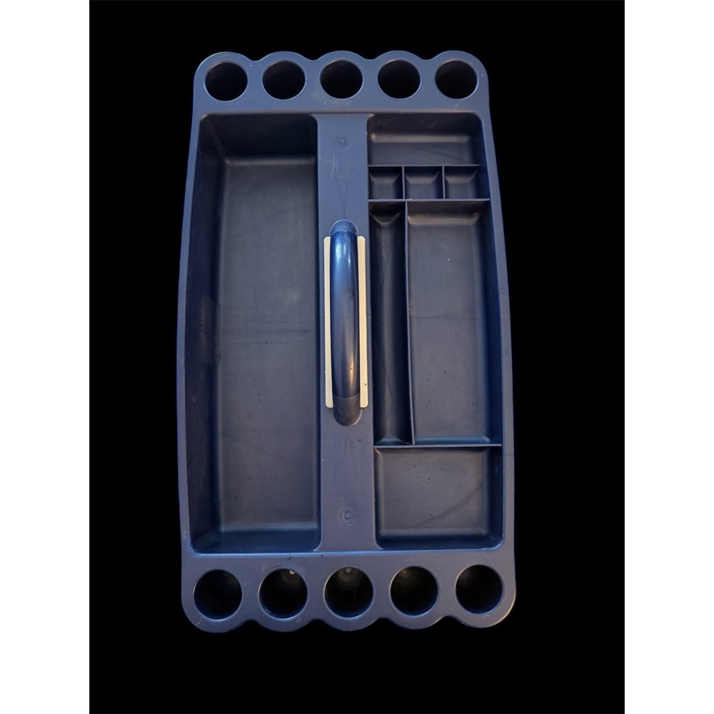 Vintage Cosmepak Makeup Cosmetic Organizer Caddy Tray Chic Purple Caboodle Large